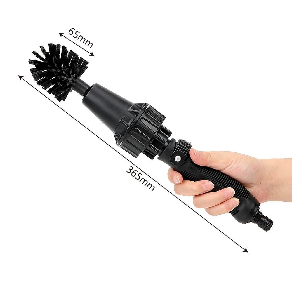 Water-Powered Rotary Multi-Purpose Cleaning Brush